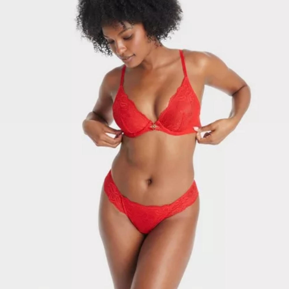 Women's Fishnet Lace Unlined Bra - Auden Size 38B